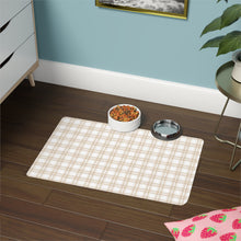 Load image into Gallery viewer, Khaki Plaid Mat– Chic Comfort for Your Dog  or Cat