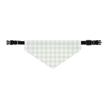 Load image into Gallery viewer, Pink & Green Plaid Dog Bandana | Preppy Pet Scarf for Stylish Dogs
