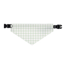 Load image into Gallery viewer, Pink & Green Plaid Dog Bandana | Preppy Pet Scarf for Stylish Dogs