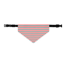 Load image into Gallery viewer, Christmas Striped Dog Bandana | Holiday Pet Scarf for Festive Dogs