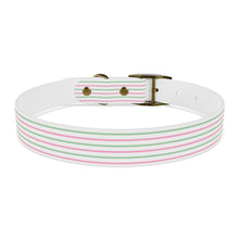 Load image into Gallery viewer, Christmas Striped Dog Collar | Preppy Personalized Pet Accessory for Stylish Pups