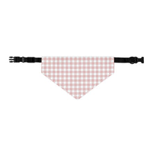 Load image into Gallery viewer, Coastal Plaid Dog Bandana | Nantucket Red & Light Blue Pet Scarf for Stylish Dogs