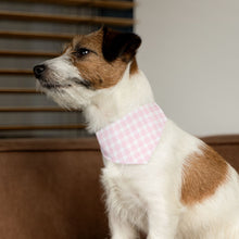 Load image into Gallery viewer, Pink Plaid Dog Bandana | Preppy Check Pet Scarf for Stylish Pups