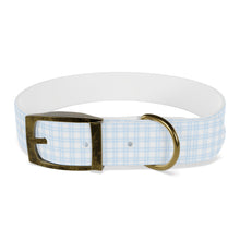 Load image into Gallery viewer, Blue Plaid Dog Collar | Preppy Personalized Pet Accessory for Stylish Pups