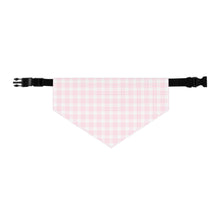 Load image into Gallery viewer, Pink Plaid Dog Bandana | Preppy Check Pet Scarf for Stylish Pups