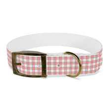 Load image into Gallery viewer, Red Christmas Plaid  Dog Collar | Preppy Personalized Pet Accessory for Stylish Pups