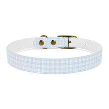 Load image into Gallery viewer, Blue Plaid Dog Collar | Preppy Personalized Pet Accessory for Stylish Pups