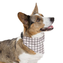 Load image into Gallery viewer, Green Christmas Plaid Dog Bandana | Preppy Holiday Pet Scarf for Festive Dogs