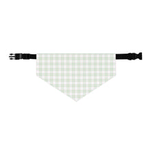 Load image into Gallery viewer, Pink & Green Plaid Dog Bandana | Preppy Pet Scarf for Stylish Dogs