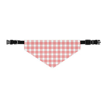 Load image into Gallery viewer, Red Christmas Plaid Dog Bandana | Preppy Holiday Pet Scarf for Festive Dogs
