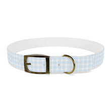 Load image into Gallery viewer, Blue Plaid Dog Collar | Preppy Personalized Pet Accessory for Stylish Pups