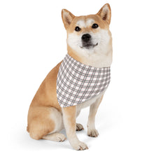 Load image into Gallery viewer, Green Christmas Plaid Dog Bandana | Preppy Holiday Pet Scarf for Festive Dogs