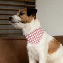 Load image into Gallery viewer, Red Christmas Plaid Dog Bandana | Preppy Holiday Pet Scarf for Festive Dogs