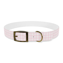 Load image into Gallery viewer, Pink Plaid  Dog Collar | Preppy Personalized Pet Accessory for Stylish Pups