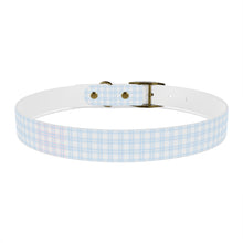 Load image into Gallery viewer, Blue Plaid Dog Collar | Preppy Personalized Pet Accessory for Stylish Pups