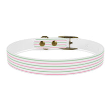 Load image into Gallery viewer, Christmas Striped Dog Collar | Preppy Personalized Pet Accessory for Stylish Pups