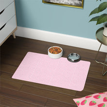 Load image into Gallery viewer, Pink Striped Mat – Chic Comfort for Your Dog or Cat