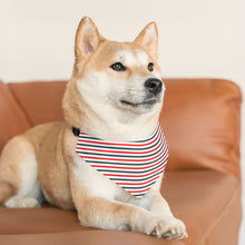 Load image into Gallery viewer, Christmas Striped Dog Bandana | Holiday Pet Scarf for Festive Dogs