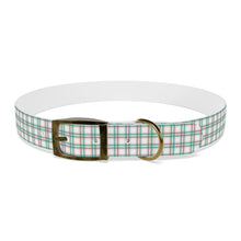 Load image into Gallery viewer, Green Christmas Plaid Dog Collar | Preppy Personalized Pet Accessory for Stylish Pups
