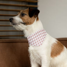 Load image into Gallery viewer, Coastal Plaid Dog Bandana | Nantucket Red & Light Blue Pet Scarf for Stylish Dogs