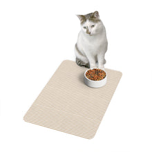 Load image into Gallery viewer, Khaki Striped  Mat– Chic Comfort for Your Dog  or Cat