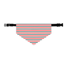 Load image into Gallery viewer, Christmas Striped Dog Bandana | Holiday Pet Scarf for Festive Dogs