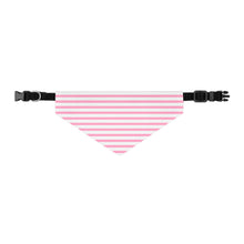 Load image into Gallery viewer, Pink Striped Dog Bandana | Preppy Personalized Pet Scarf for Stylish Pups