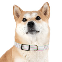 Load image into Gallery viewer, Christmas Striped Dog Collar | Preppy Personalized Pet Accessory for Stylish Pups