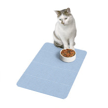 Load image into Gallery viewer, Blue Striped Mat– Chic Comfort for Your Dog or Cat