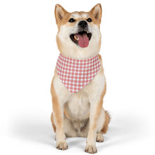 Load image into Gallery viewer, Red Christmas Plaid Dog Bandana | Preppy Holiday Pet Scarf for Festive Dogs