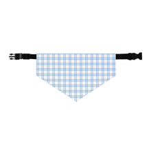 Load image into Gallery viewer, Preppy Blue Plaid Dog Bandana | Cute Pet Scarf for Small &amp; Large Dogs

