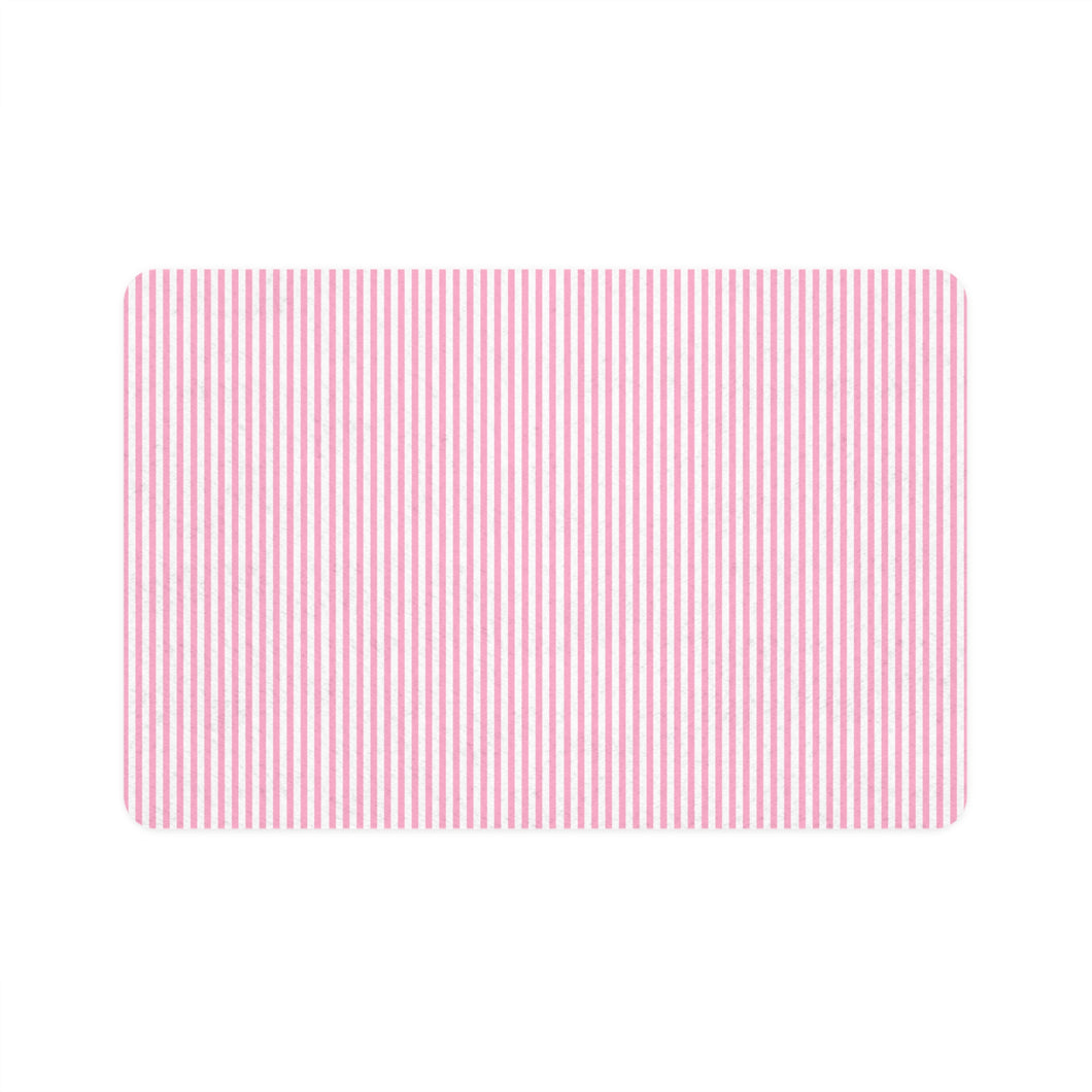 Pink Striped Mat – Chic Comfort for Your Dog or Cat