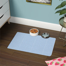 Load image into Gallery viewer, Blue Striped Mat– Chic Comfort for Your Dog or Cat
